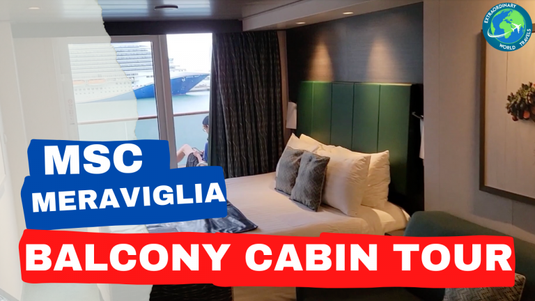 MSC Meraviglia Cruise Ship – Balcony Cabin Tour