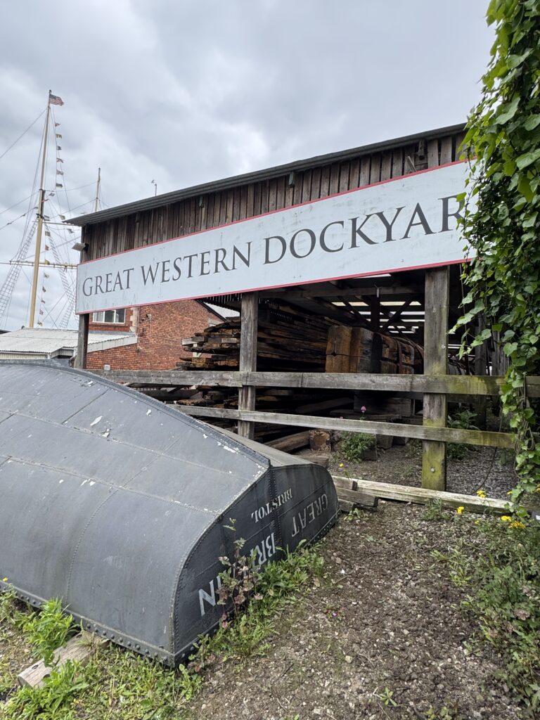 Great Western Dockyard sign outside the SS Great Britain